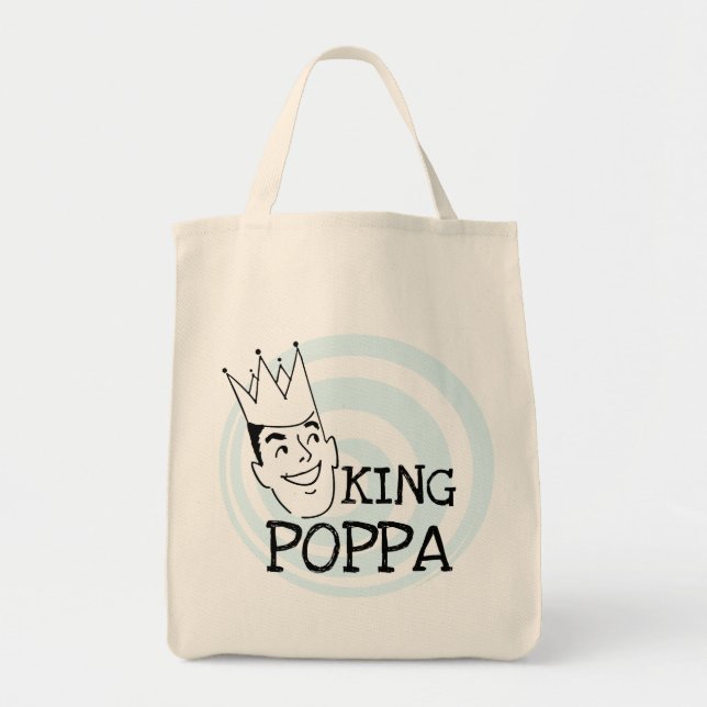 Kung Poppa T-shirts och presenter Tygkasse (Framsidan)