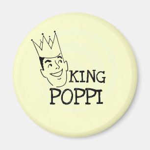 Kung Poppi T-tröjor och presenter Magnet