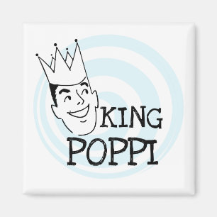Kung Poppi T-tröjor och presenter Magnet