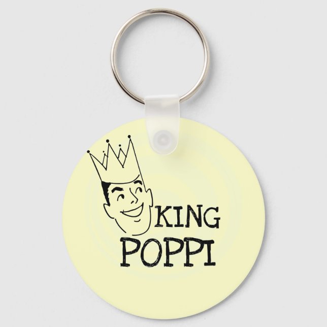 Kung Poppi T-tröjor och presenter Nyckelring (Framsida)