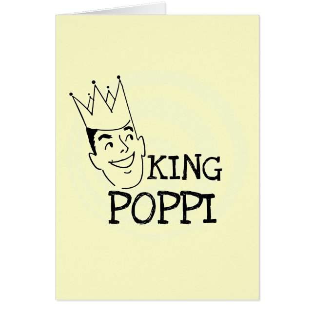 Kung Poppi T-tröjor och presenter OBS Kort (Framsidan)