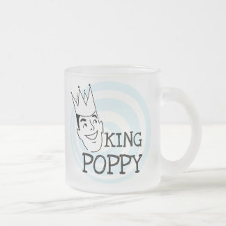 Kung Poppy T-shirts och Gifts Frostad Glasmugg