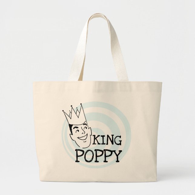Kung Poppy T-shirts och Gifts Jumbo Tygkasse (Framsidan)