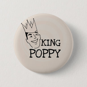 Kung Poppy T-shirts och Gifts Knapp