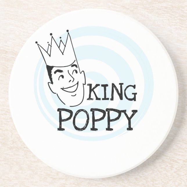 Kung Poppy T-shirts och Gifts Underlägg (Framsidan)