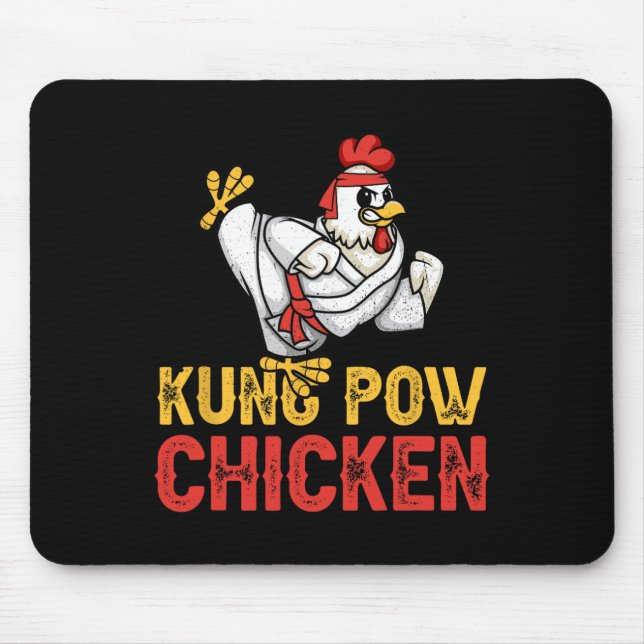 Kung Pow Chicken Funny Karate Chicken Ninja A Warr Musmatta (Framsidan)