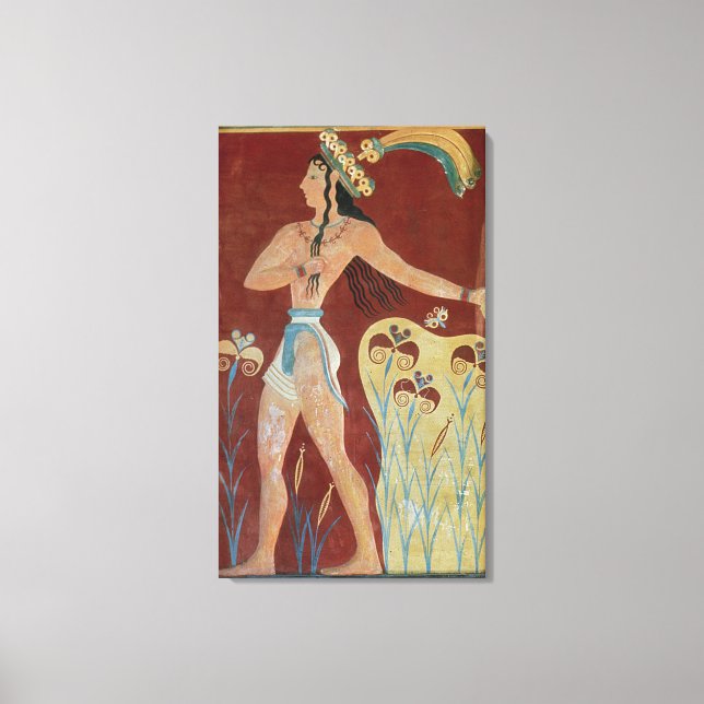 Kung-Priest eller Prince with Lilies Canvastryck (Framsida)