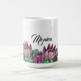 Kung Protea Akvarell Handmålad Kaffemugg