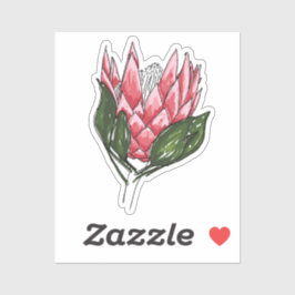 Kung Protea Anpassningsbar Klipp ut dekal I