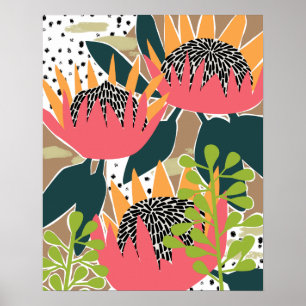 Kung Protea I Poster