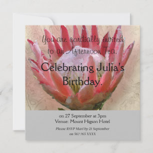 Kung Protea Inbjudan Afternoon Tea