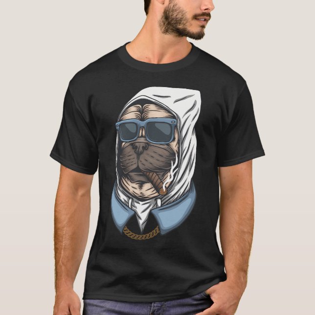 Kung Pug T Shirt (Framsida)