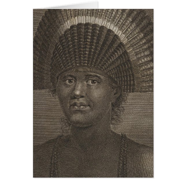 Kung Pulaho, Tonga Hälsningskort (Framsidan)