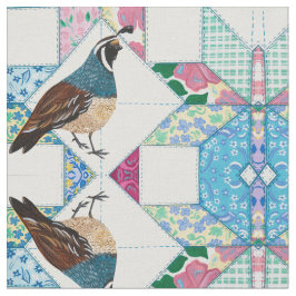 Kung Quail Arrives för Tea Tyg