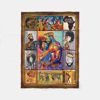 Kung Queen African Culture Bedding Fleecefilt