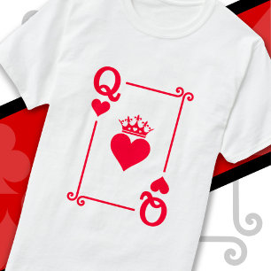Kung Queen Hearts Matching Couple Queen of Hearts T Shirt