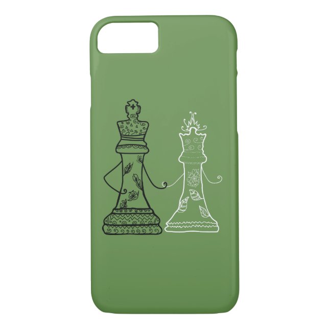 Kung & Queen iPhone/iPad-fall Case-Mate iPhone Skal (Baksida)