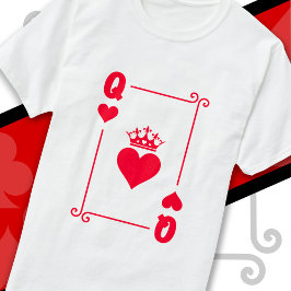 Kung Queen Matching, parvis Costume Queen of Heart T Shirt