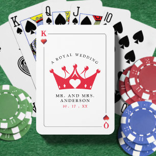 Kung & Queen of Hearts Casino Poker Card Casinokort