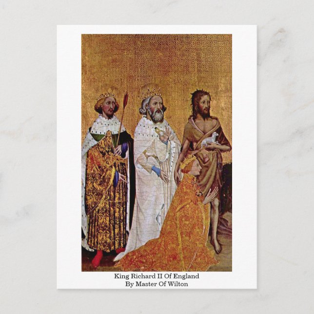Kung Richard II i England av Wiltons befälhavare Vykort (Framsida)