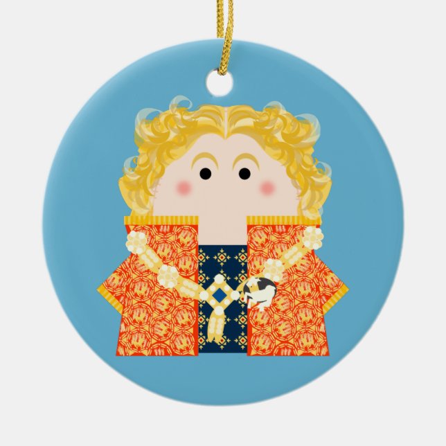 Kung Richard II i England Julgransprydnad Keramik (Framsidan)