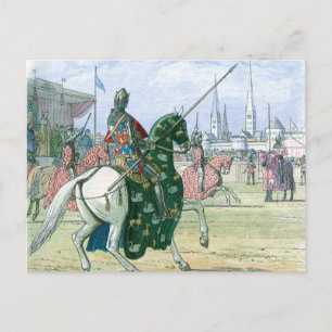 Kung Richard II stoppar duellen Vykort