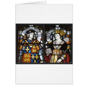 Kung Richard III och drottning Anne av England Hälsningskort