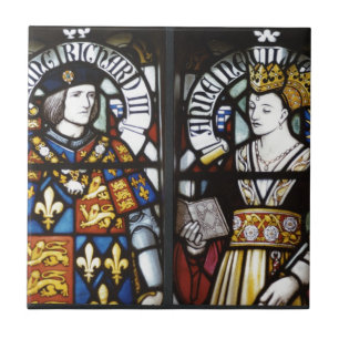 Kung Richard III och drottning Anne av England Kakelplatta