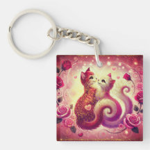 Kung ring - rosa katten