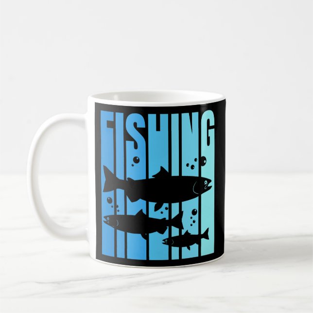Kung Salmon Chinook Salmon Fishing  Kaffemugg (Vänster)