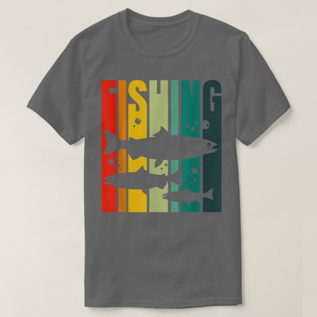 Kung Salmon Chinook Salmon Fishing  T Shirt (Design framsida)