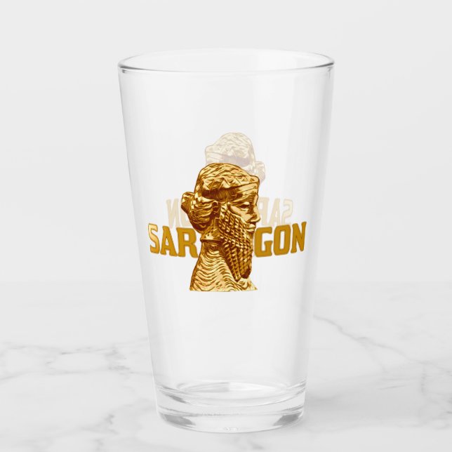 Kung Sargon Glass Kopp (Framsida)