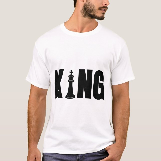 Kung Schack T-Shirt för Män (Framsida)