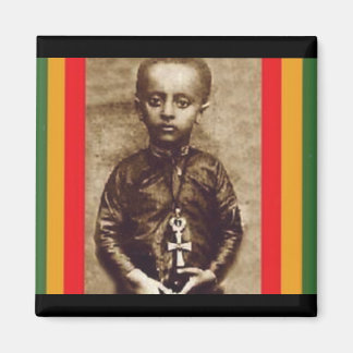 Kung Selassie I i sin Ungdom (Rasta Heart) Magnet