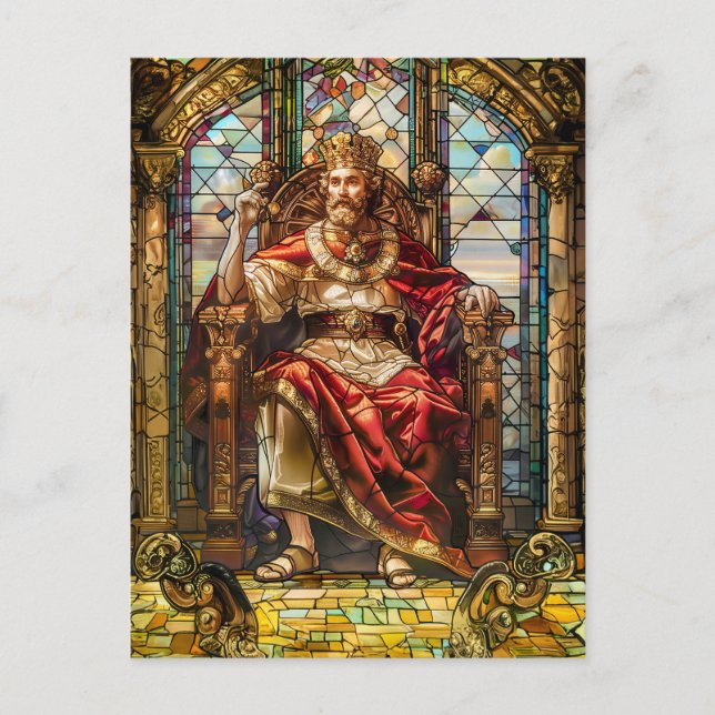 Kung Sitta om hans tröst Vykort (Framsida)