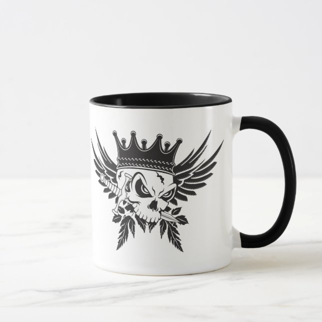 Kung Skull med Dagger Mugg (Höger)