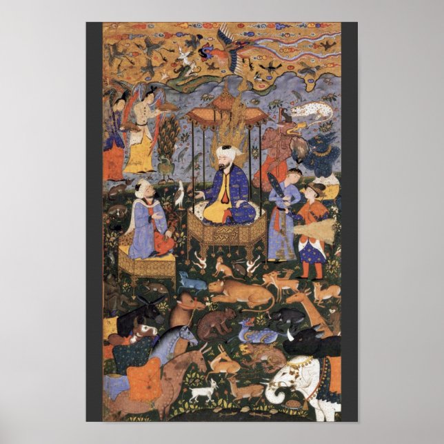 Kung Solomon by Persischer Meister Poster (Framsidan)