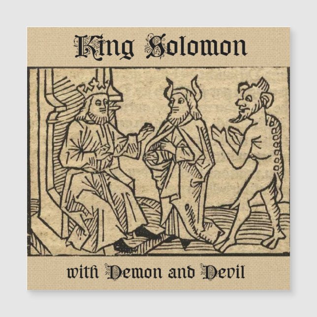 Kung Solomon med Demon och Djävulen (Framsida)