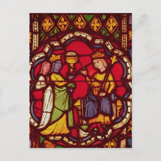 Kung Solomon och Shebas drottning, 1270 Vykort (Framsida)