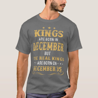 Kung som är född i december i Kung är född på däck T Shirt