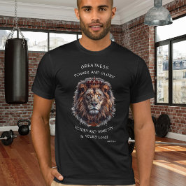 Kung som är segrare och mäktig i Lejona skapelsen T Shirt