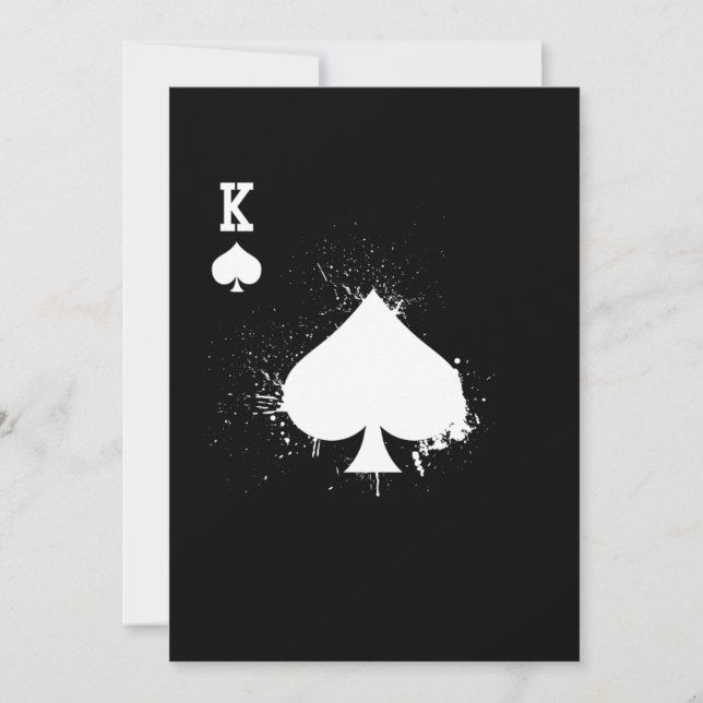 Kung Spade I köpte den här skjortan med dina penga Inbjudningar (Framsida)