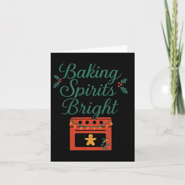 Kung Spirits Bright jul Oven Graphic Kort (Framsida)