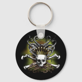 Kung Squid Skull Nyckelring