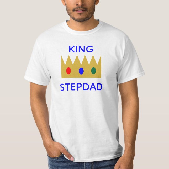 Kung Stepdad Krona Jewels T Shirt (Framsida)