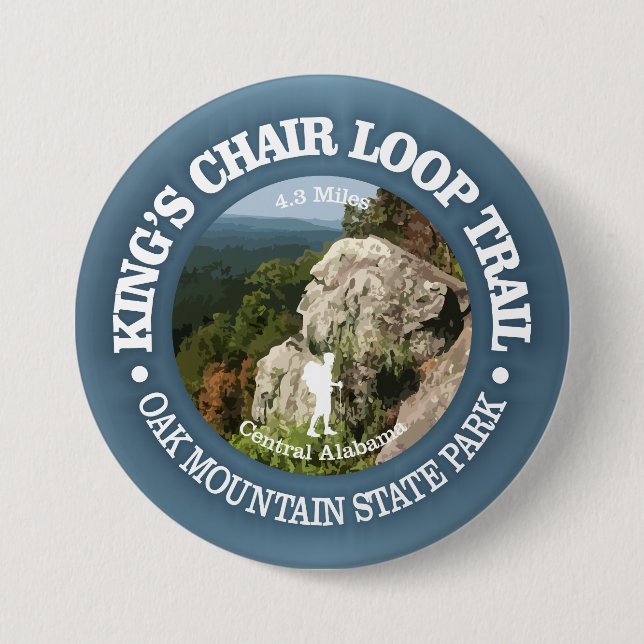 Kung stol Loop (rd) Knapp (Framsida)