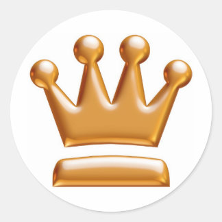 Kung Storleka fästingar..! Runt Klistermärke