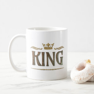 KUNG - Stormedeltida Royalet Krona Lettering Kaffemugg