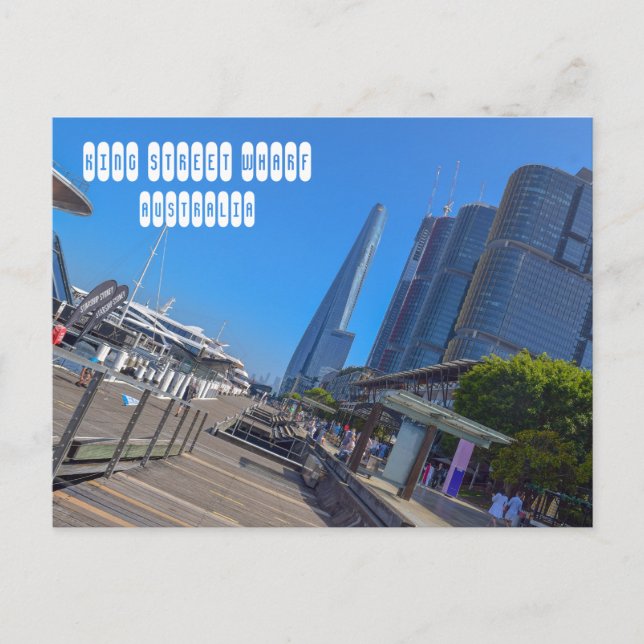 Kung Street Wharf i Sydney Australia Vykort (Framsida)