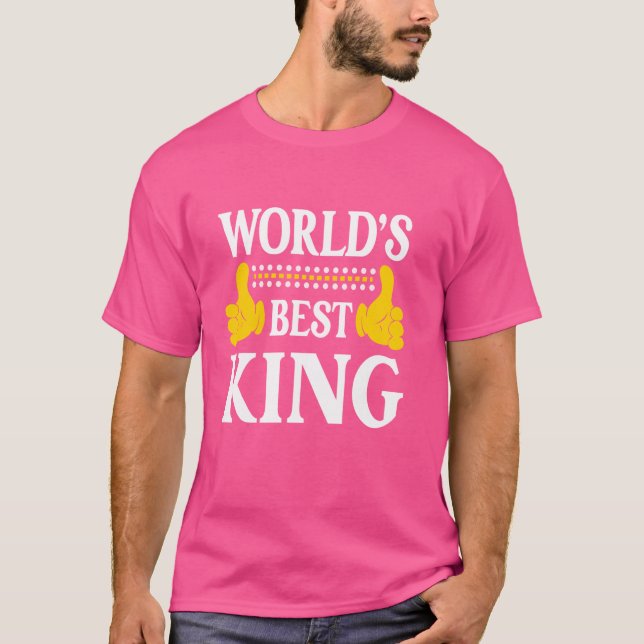Kung Surname Funny Team Family Efternamn World's B T Shirt (Framsida)